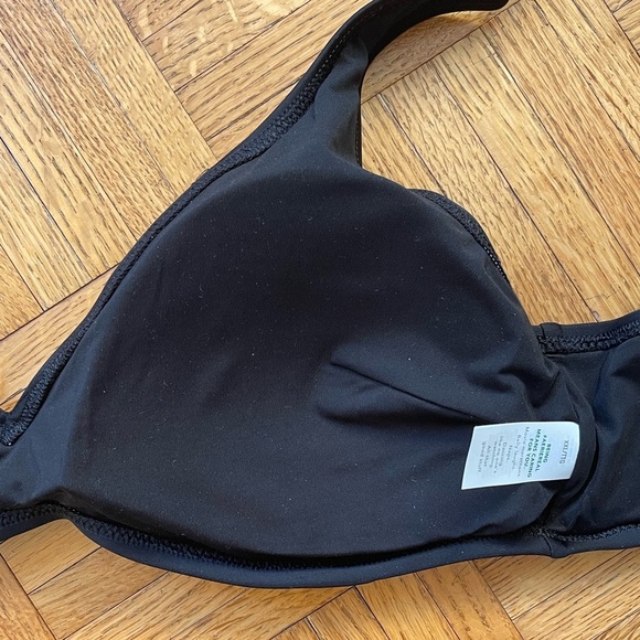 NWT AMERICAN EAGLE BLACK BIKINI TOP SIZE XL - Picture 6 of 7